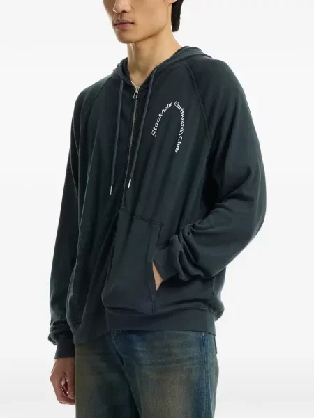 Hoodie Stockholm Surfboard Club με σχέδιο μπλε