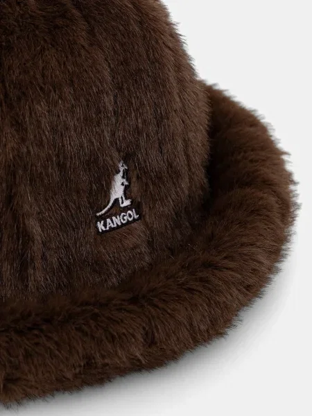 Klobouk Kangol FAUX FUR CASUAL hnědá