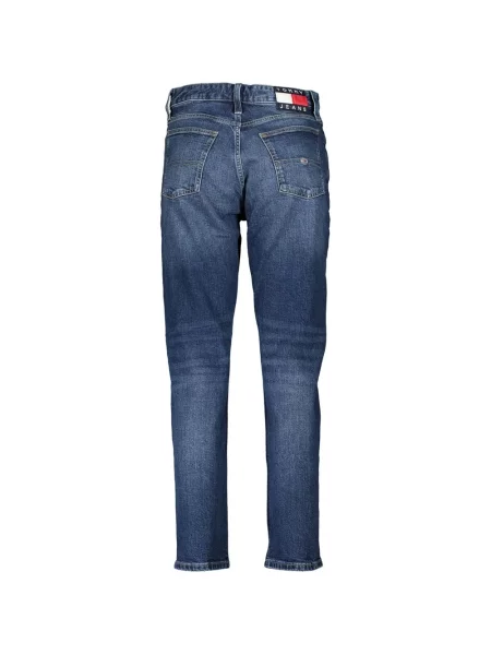 Jeansy Tommy Hilfiger z wysoką talią o krotszym kroju niebieskie