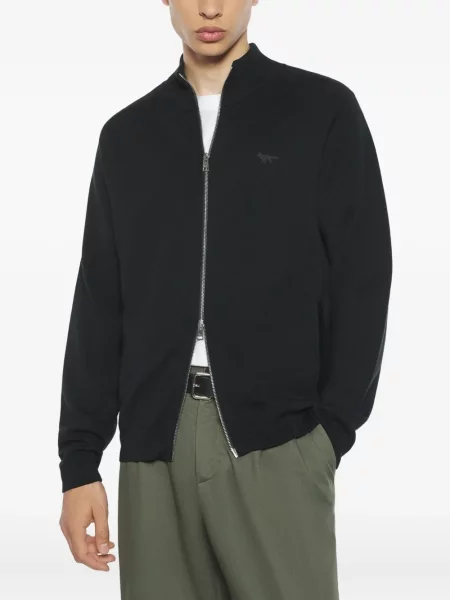 Cardigan Maison Kitsune de lână negru