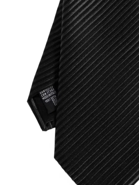 Cravată Giorgio Armani cu dungi negru