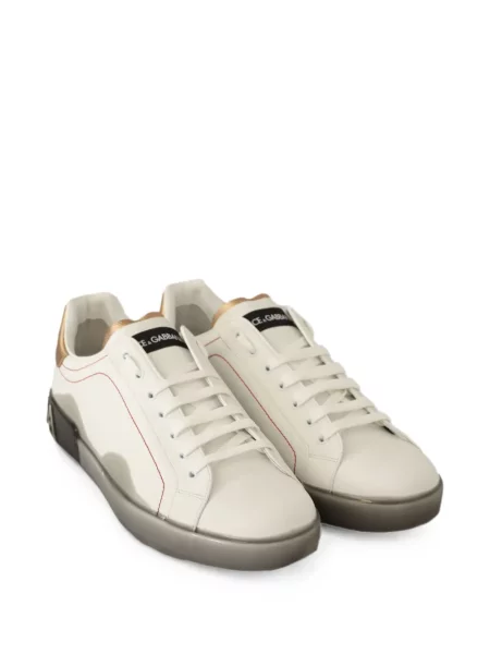 Sneakersy Dolce And Gabbana skórzane białe