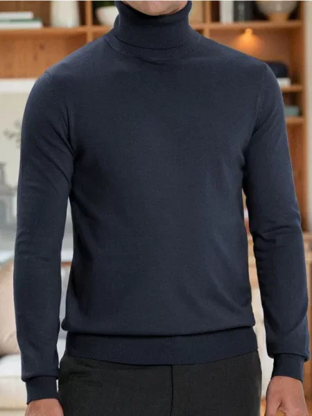 Sinsay Klasyczny golf granatowy