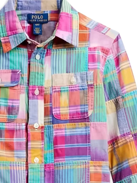 Koszula dziecięca Polo Ralph Lauren różowa