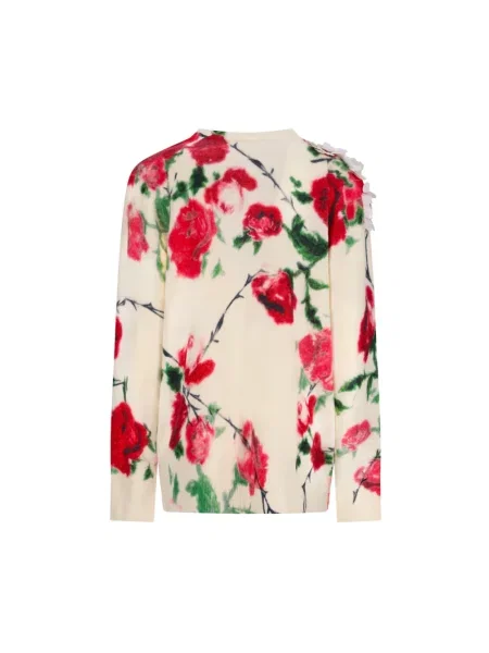 Kardigan Blumarine z kaszmiru beżowy