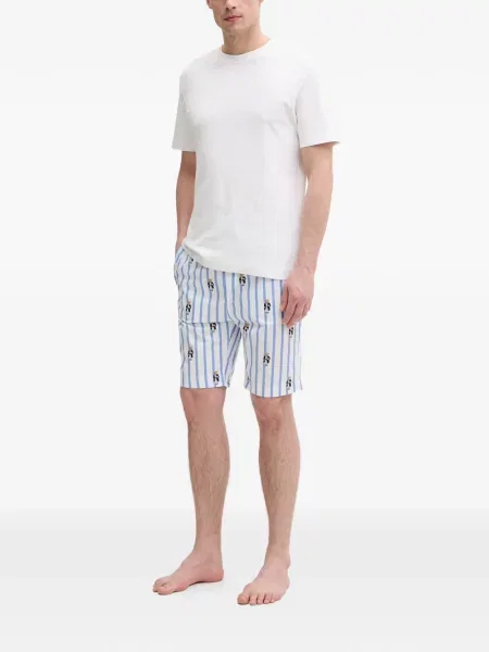 Ριγέ σορτς Polo Ralph Lauren με σχέδιο με κορδόνι μπλε
