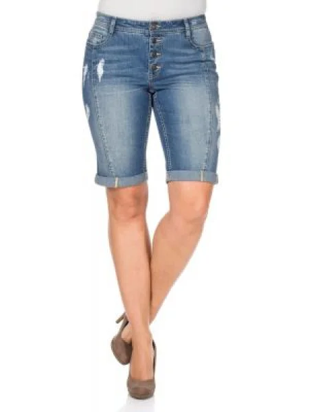 SHEEGO Jeans denim albastru