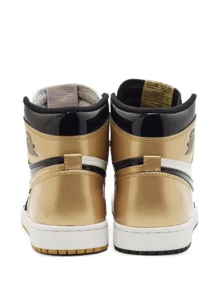 Bőr retro sneaker Jordan Air Jordan 1 fekete