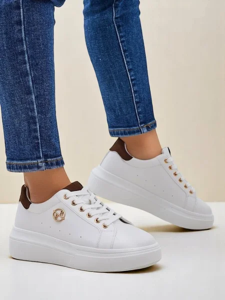 Sneakerși Resti alb