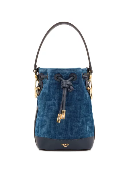 Geantă bucket Fendi Mon tresor albastru