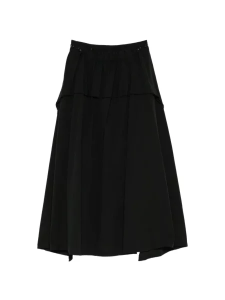 Fustă midi Y's evazată negru