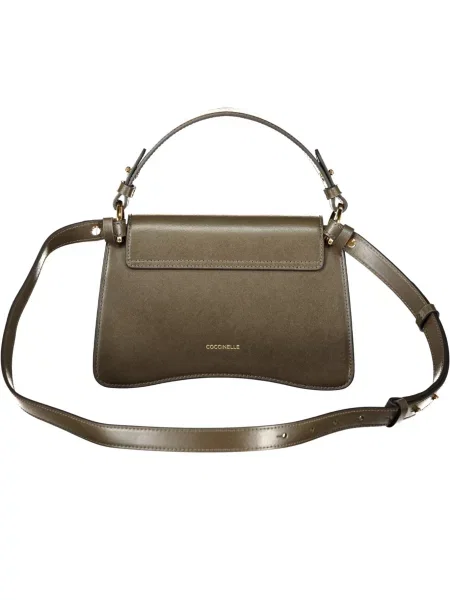 Geanta crossbody Coccinelle din piele verde