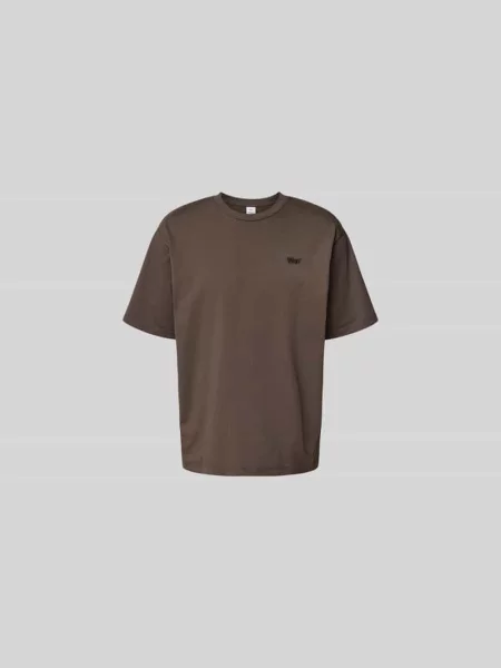 T-shirt z wyhaftowanym logo Won Hundred oliwkowa