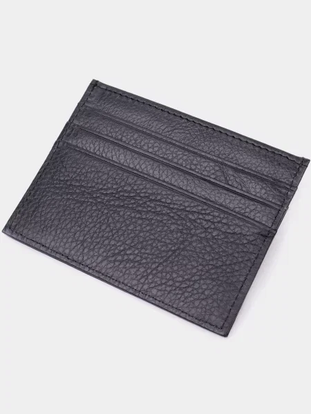 Кожаный кошелек St Leather Accessories черный