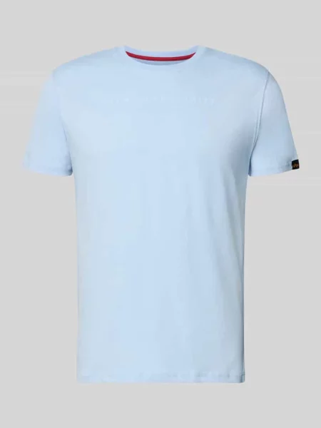 T-shirt z nadrukiem z logo i okrągłym dekoltem Alpha Industries