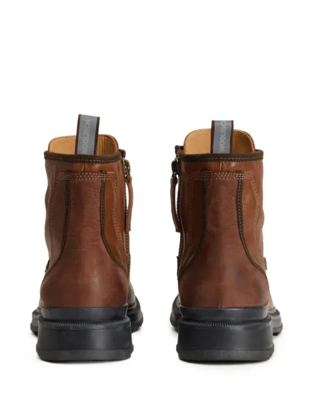 Botine Woolrich cu șireturi din dantelă maro