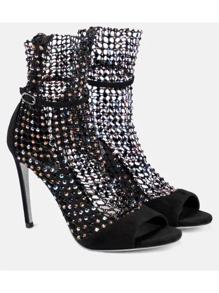 Велурени сандали René Caovilla черно