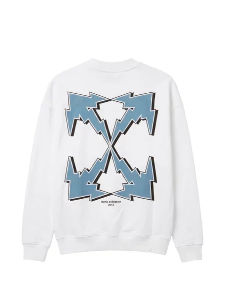 Hanorac Off-white cu imagine alb