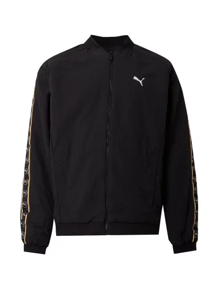 PUMA Geacă de primăvară-toamnă galben miere / negru alb