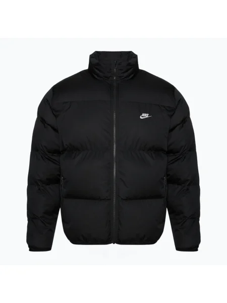 Мъжко яке Nike Sportswer Club Puffer с изолация черно/бяло бяло