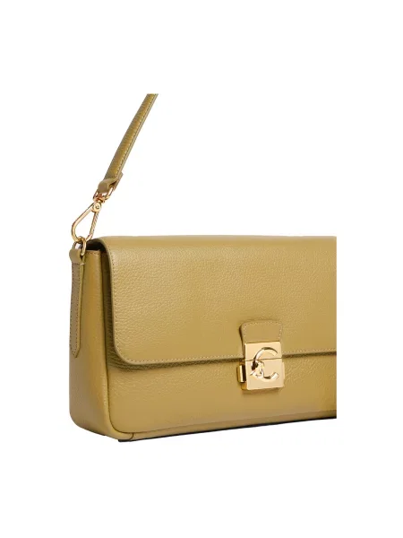 Geanta crossbody Coccinelle din piele maro
