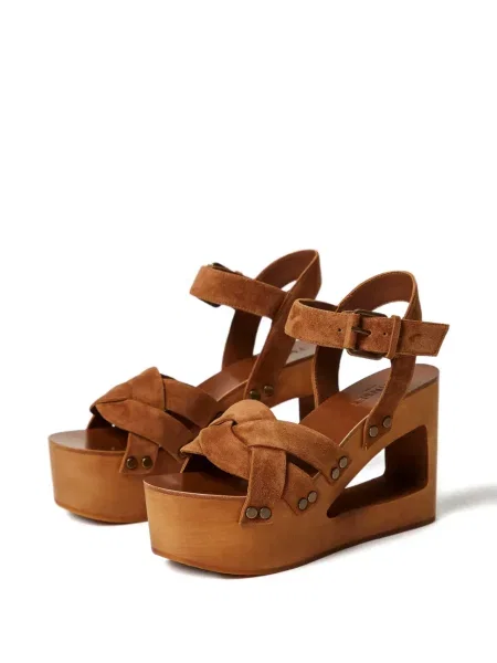 Sandale Twinset cu platformă maro