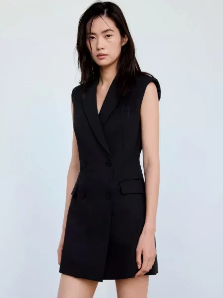 Платье мини Mango черное