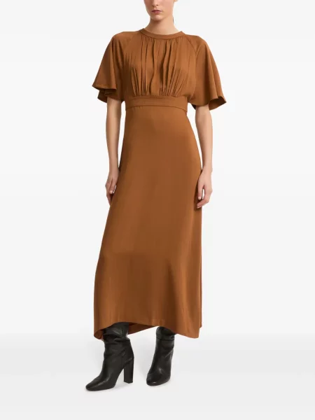 Rochie Yves Salomon de costum maro