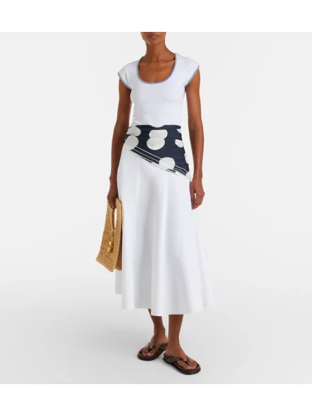 Tricou Jacquemus din jerseu alb