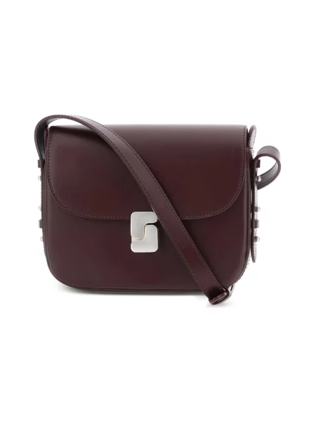 Torebka crossbody Soeur skórzana brązowa