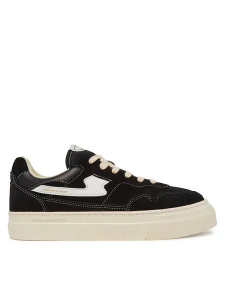Stepney Workers Club sneakersy zamszowe Pearl S-Strike Suede czarny