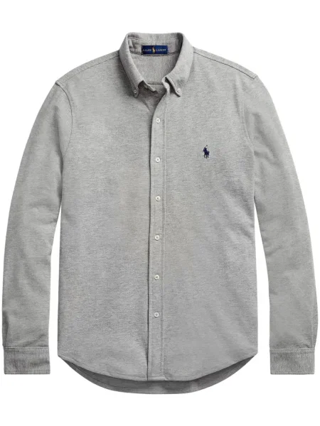 Риза Polo Ralph Lauren бродирана сиво