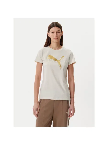 Футболка Puma бежевая