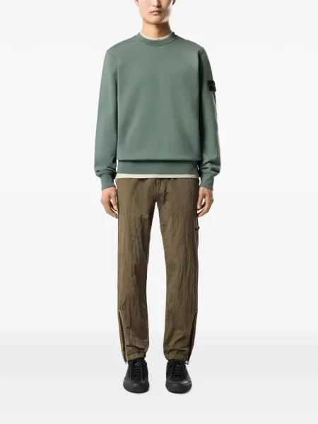 Hanorac Stone Island cu strasuri verde