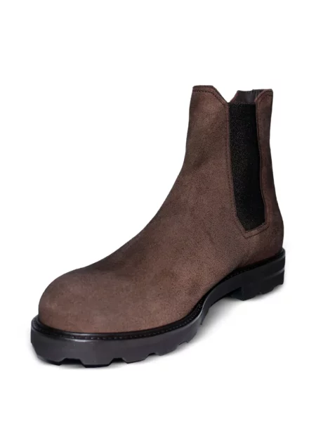 Semišové chelsea boots Brioni hnědé