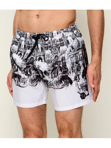 Pantaloni scurți Philipp Plein alb