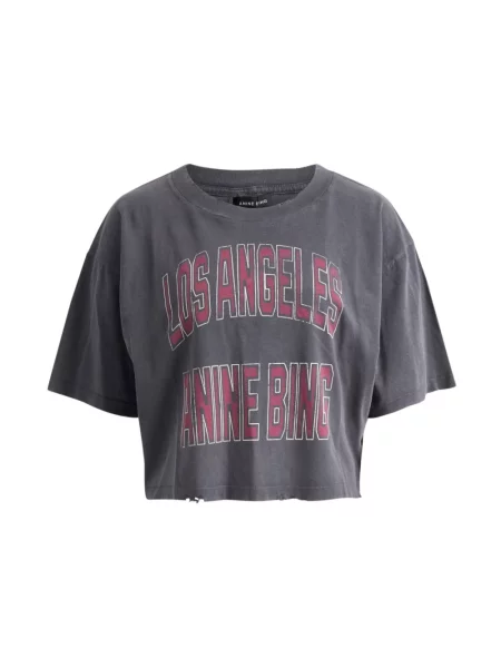 Koszulka Anine Bing o krotszym kroju czarna