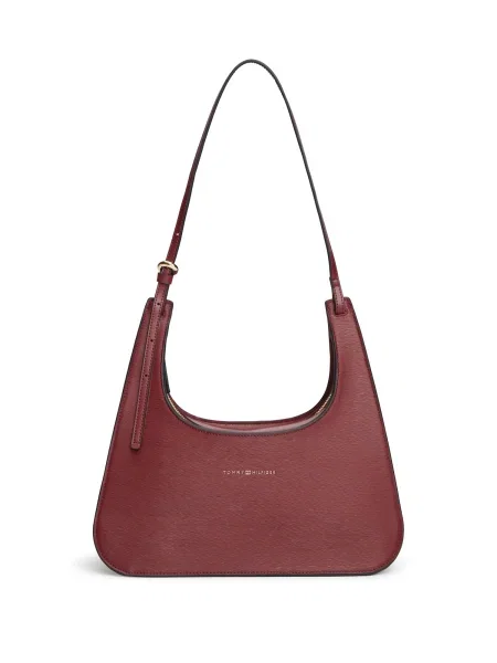 TOMMY HILFIGER Geantă de umăr maro ruginiu bordo