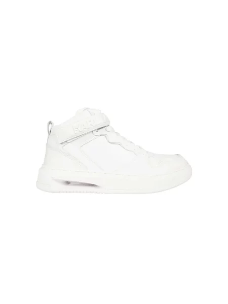 Sneakersy Karl Lagerfeld skórzane z logo białe