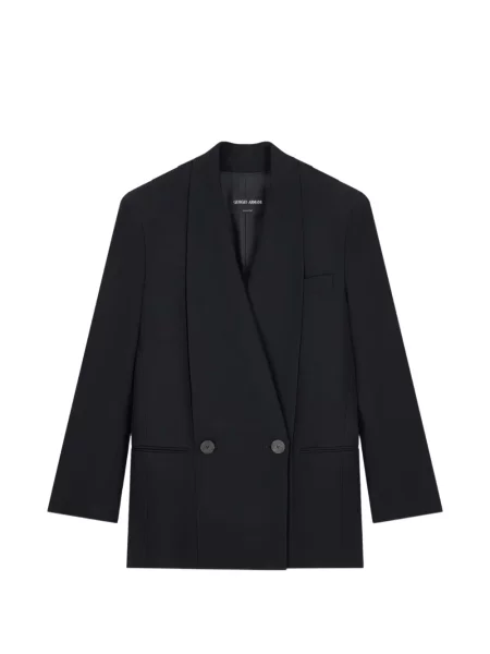 Sacou Giorgio Armani cu două rânduri de nasturi negru