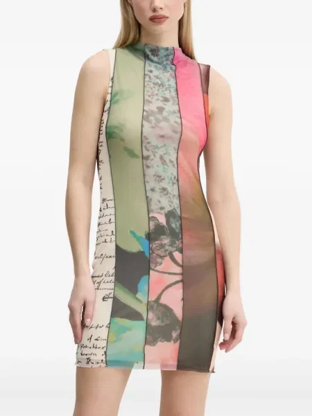 Rochie mini Desigual de costum verde