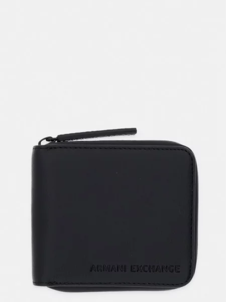 Armani Exchange portofel pentru bărbați cu imitație de piele negru