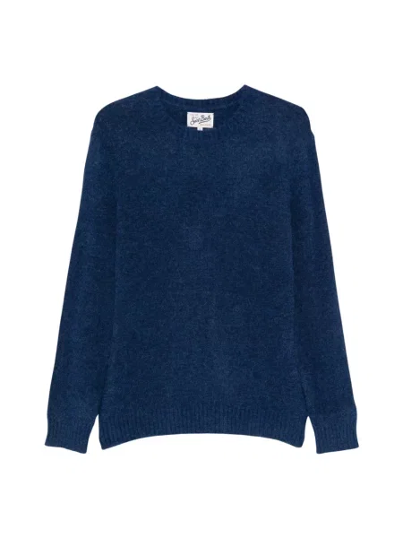Sweter Mc2 Saint Barth z alpaki niebieski