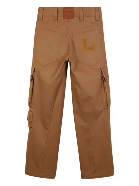 Dětské kalhoty Lanvin Enfant hnědé
