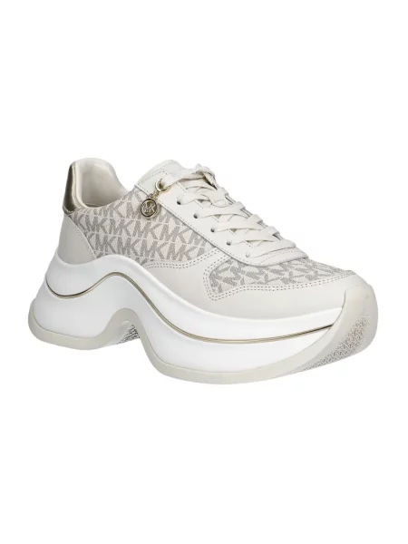 Sneakersy Michael Kors skórzane beżowe