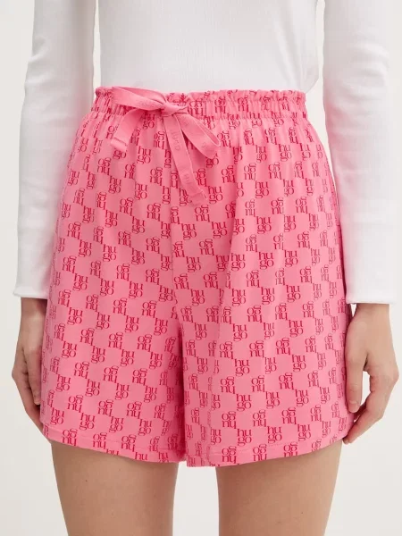 HUGO pyžamové šortky dámske z modalom CASUAL SHORTS ružová