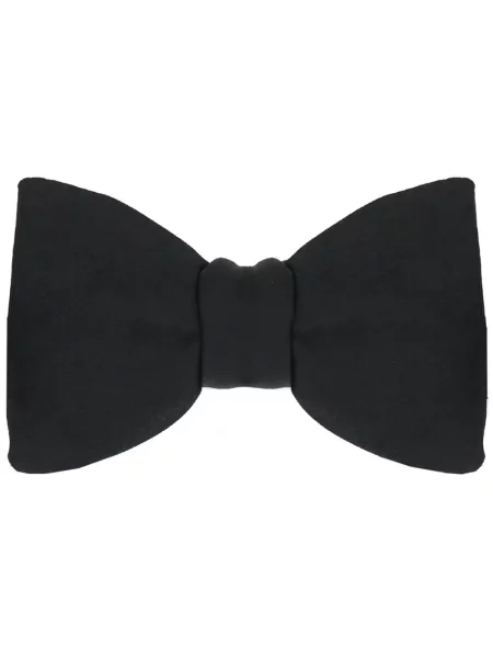 Cravată Zegna cu funde din satin negru
