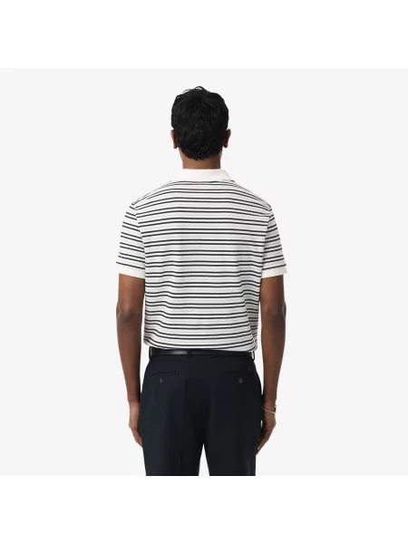 Lacoste Koszulka Polo W Paski Classic Fit szara