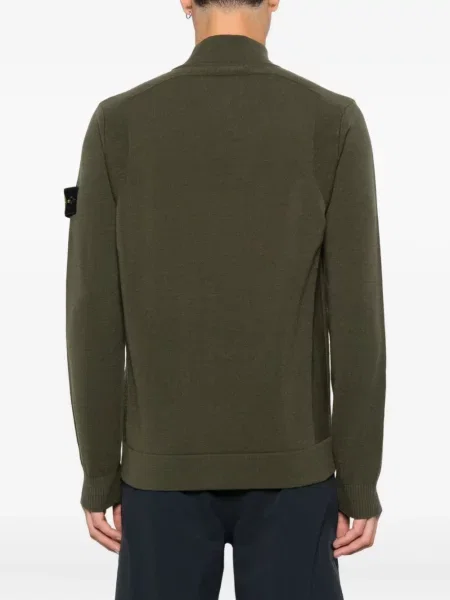 Pulover Stone Island cu strasuri verde
