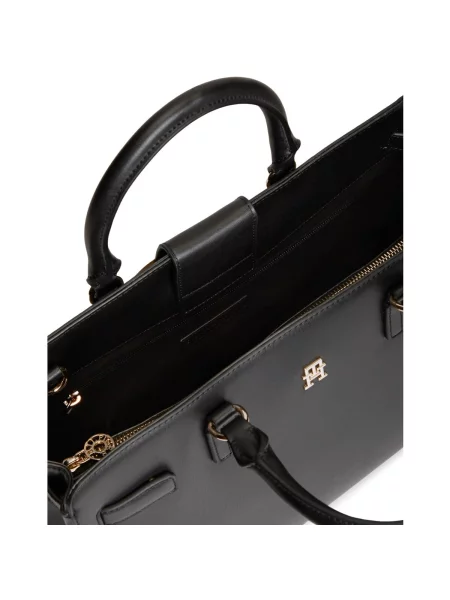 Kabelka Tommy Hilfiger Th Joy Satchel čierna